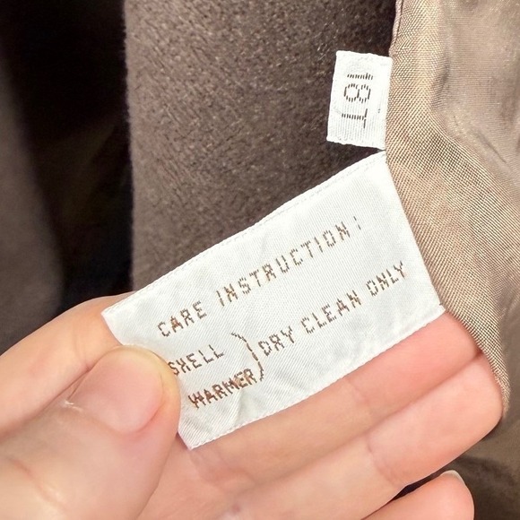 Vintage Worthington Women's Tan Double Breasted Belted Trench Coat Size 18T - Picture 7 of 12